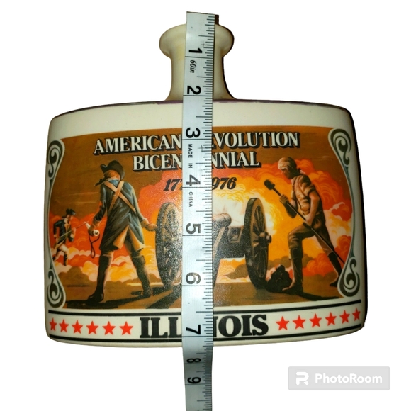 Vintage The Early Times American Revolution Bicentennial-Illinois Cer. Decanter - Picture 9 of 10